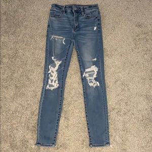 High rise jeans